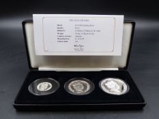 A BOXED JUBILEE MINT SET OF 2017 SILVER COINS FROM AN EDITION OF 499 TO CELEBRATE THE PLATINUM