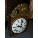 A 19th.C.FRENCH WALNUT CASED COMTOISE CLOCK.