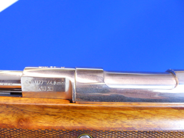 A CUSTOM WEIHRAUCH HW77K .177 CALIBRE , SERIAL No.1031978, CHROMED FINISH WITH ADJUSTABLE WALNUT - Image 8 of 14