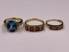 AN EDWARDIAN 18ct YELLOW GOLD PINK TOURMALINE AND DIAMOND CARVED HALF HOOP RING, DATED 1905