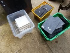 THREE BOXES OF VARIOUS TILES