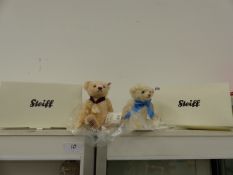 TWO STEIFF BEARS IN ORIGINAL BOXES.