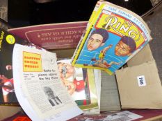 A COLLECTION OF FOOTBALL AND BOXING RELATED BOOKS AND PERIODICALS