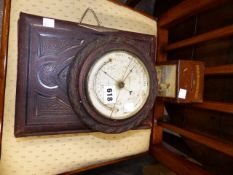A VICTORIAN BAROMETER AND A PHOTO ALBUM,ETC.
