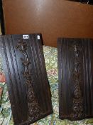 A PAIR OF 19th.C.CAST IRON PANELS.