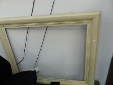 A LARGE VICTORIAN MIRROR FRAME.