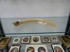 A CARVED TUSK.