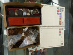COINS AND STAMPS.