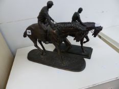 TWO HORSE FIGURES.