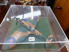 A SCALE MODEL OF A SPITFIRE.