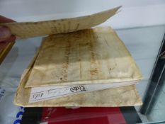 VARIOUS VELLUM INDENTURES.