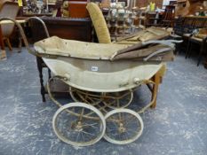 A VINTAGE COACH BUILT PRAM.