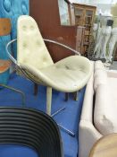 TWO RETRO CHAIRS.