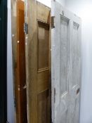 A COLLECTION OF VINTAGE PINE DOORS.