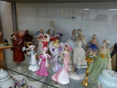 A LARGE QTY OF FIGURINES,ETC.