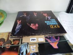 FOUR ROLLING STONES LP RECORDS.