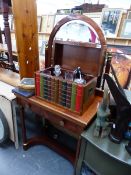 A FRENCH EMPIRE STYLE DRESSING TABLE.