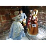 FOUR ROYAL DOULTON FIGURES.