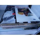 A QTY OF JAZZ AND BLUES RECORD ALBUMS,ETC.