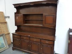 A MAHOGANY DRESSER.