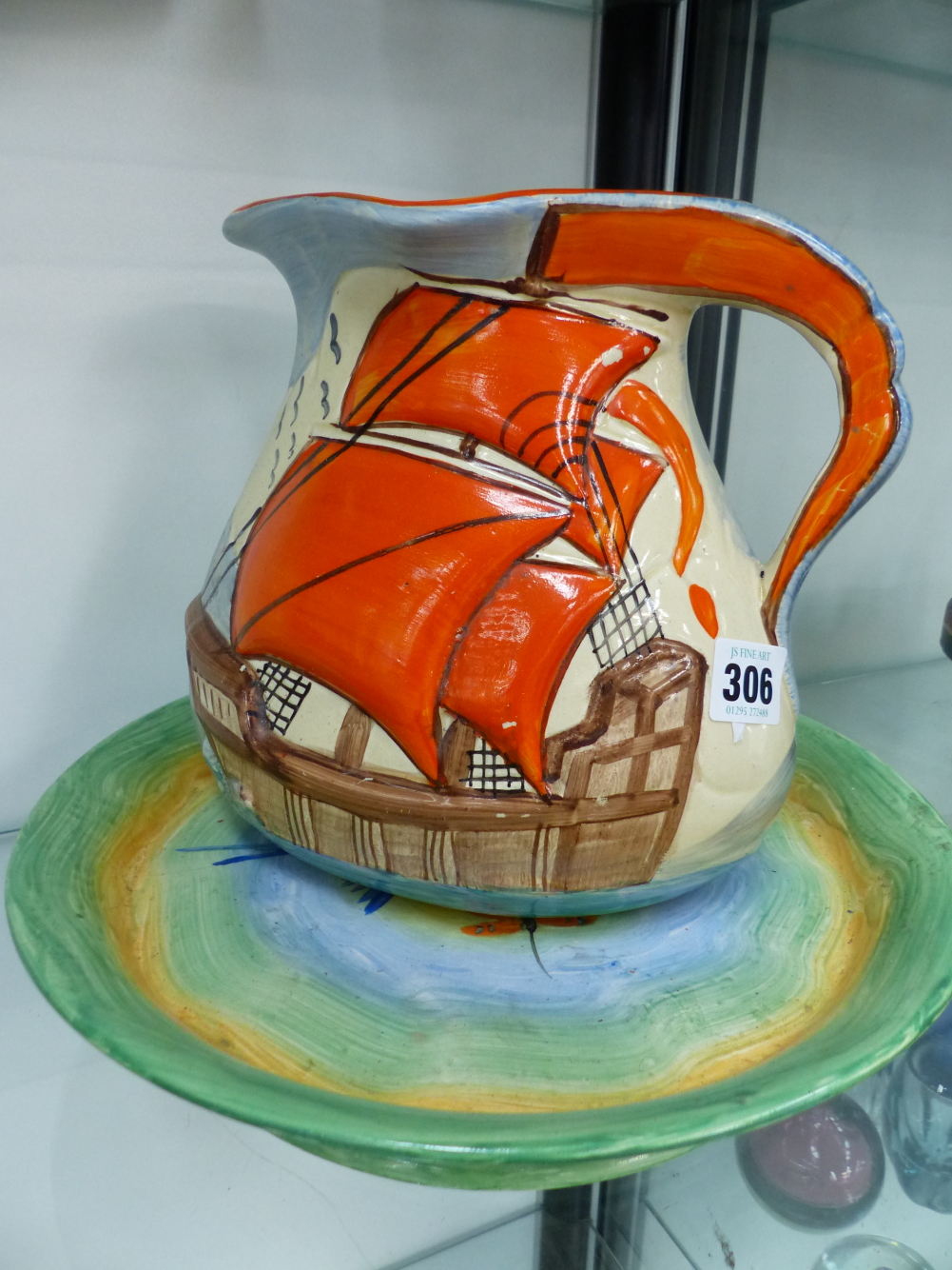 A WADE HEATH ART DECO JUG,ETC.