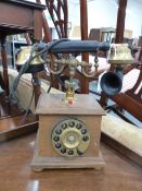 A VINTAGE STYLE TELEPHONE.