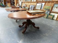 A MAHOGANY BREAKFAST TABLE.