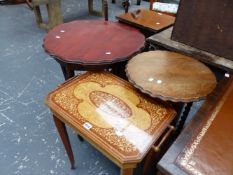 THREE OCCASIONAL TABLES.