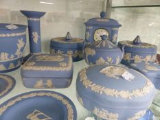 A QTY OF WEDGWOOD JASPERWARES.