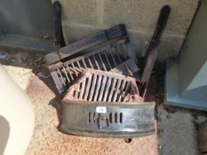 A CAST IRON FIRE GRATE.