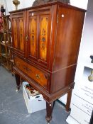 A VICTORIAN AND LATER SIDE CABINET.