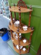 A VICTORIAN FOUR TIER WHAT NOT.
