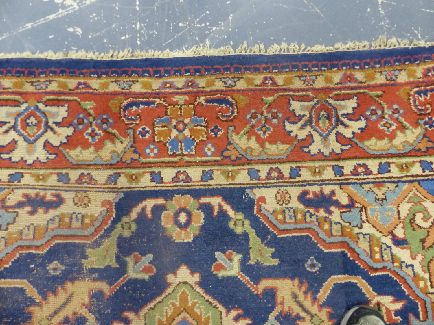 AN ORIENTAL CARPET OF PERSIAN HERIZ DESIGN. 360 x 283cms. - Image 15 of 16