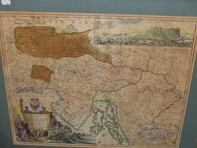 AN ANTIQUE MAP OF THE ADRIATIC COASTLINE AFTER B.HOMANND, HAND COLOURED FOLIO. 49 x 59cms TOGETHER - Image 9 of 17