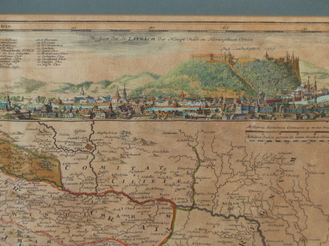 AN ANTIQUE MAP OF THE ADRIATIC COASTLINE AFTER B.HOMANND, HAND COLOURED FOLIO. 49 x 59cms TOGETHER - Image 14 of 17