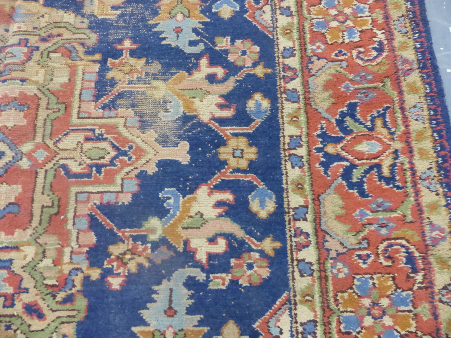 AN ORIENTAL CARPET OF PERSIAN HERIZ DESIGN. 360 x 283cms. - Image 5 of 16