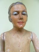 A GOOD VINTAGE ART DECO LIFE SIZE SHOP DISPLAY MANNEQUIN