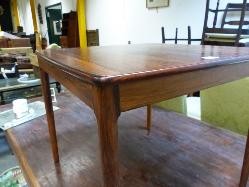 A PAIR OF ROSEWOOD SWEDISH YNGVAR SANDSTROM FOR SEFFLE MOBEL FABRIK COFFEE TABLE, STAMPED MARKS TO - Image 5 of 7