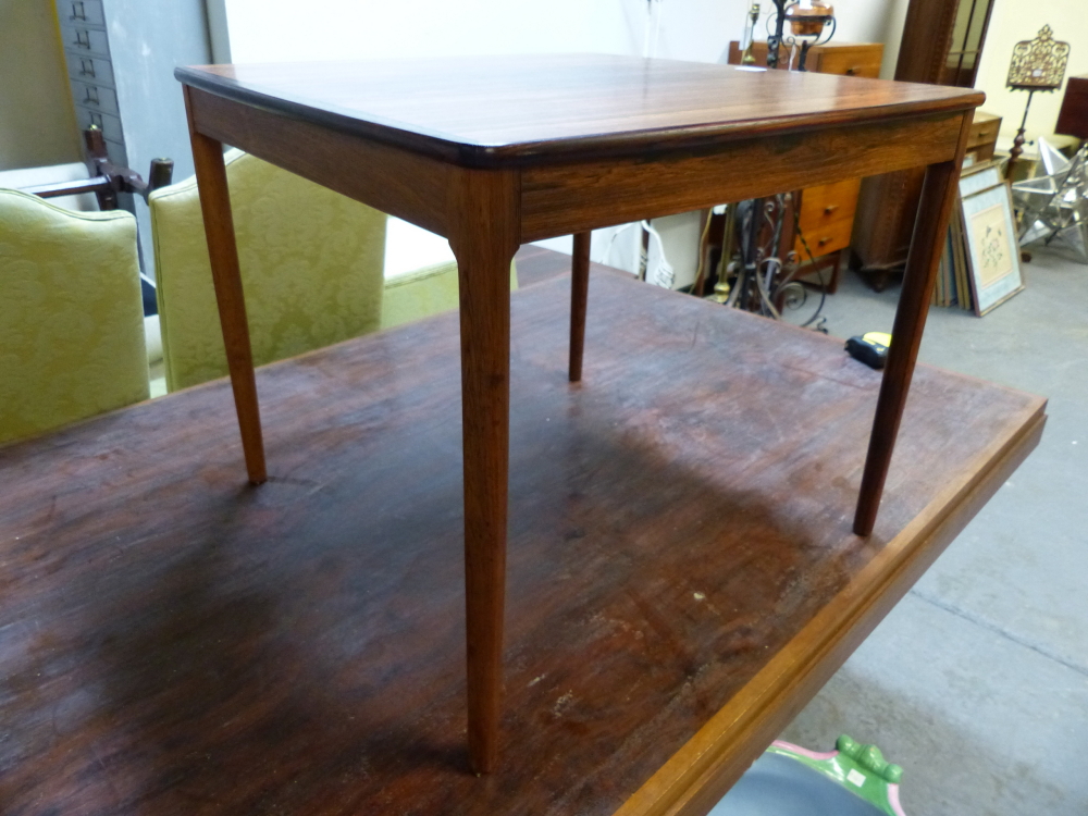 A PAIR OF ROSEWOOD SWEDISH YNGVAR SANDSTROM FOR SEFFLE MOBEL FABRIK COFFEE TABLE, STAMPED MARKS TO - Image 3 of 7