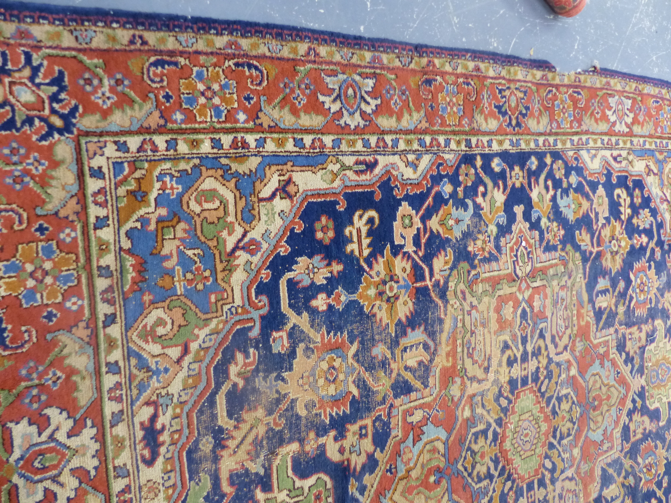 AN ORIENTAL CARPET OF PERSIAN HERIZ DESIGN. 360 x 283cms. - Image 2 of 16
