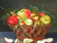 FIVE DECORATIVE STILL LIFE PAINTINGS IN THE MANNER OF THE OLD MASTERS, A PAIR BY SARA HAY,OIL ON