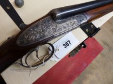 SHOTGUN. GOWER 12G SIDELOCK EJECTOR, SERIAL NUMBER 77292 (STOCK NUMBER 3393).