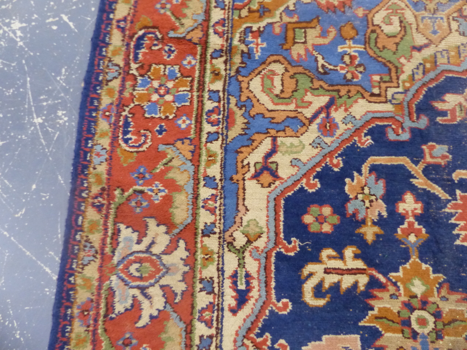 AN ORIENTAL CARPET OF PERSIAN HERIZ DESIGN. 360 x 283cms. - Image 10 of 16