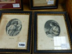 A GROUP OF SIX ANTIQUE 18th.C. AND LATER SMALL DECORATIVE PRINTS. (6)