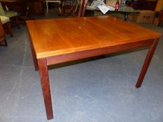 A GORDON RUSSEL TEAK EXTENDING TABLE