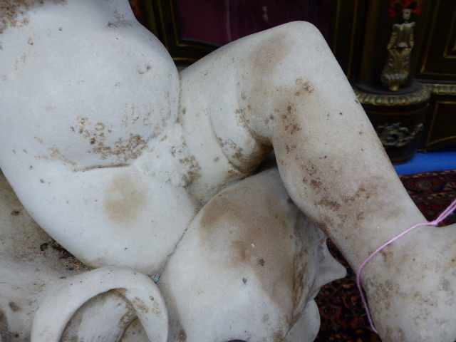 AN ITALIAN MARBLE FIGURE OF A PUTTO, TITLED 'AMOR DEL MARE' BY CESARE LAPINI, FLORENCE, DATED - Image 49 of 62