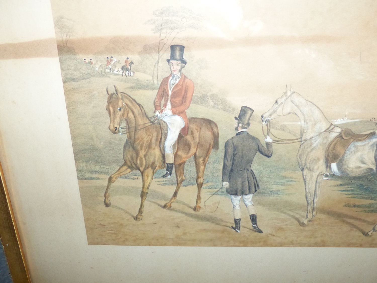 A PAIR OF VICTORIAN HAND COLOURED SPORTING PRINTS TOGETHER WITH THREE OTHERS BY DIFFERENT HANDS - Image 7 of 14