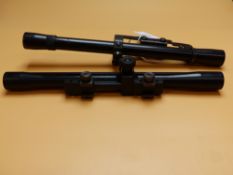 A DIANA TELESCOPIC SIGHT AND RELUM SIGHT