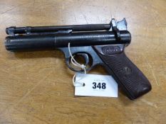 A WEBLEY SENIOR .22 AIR PISTOL, No.1108.