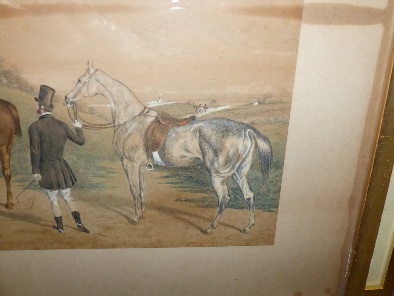 A PAIR OF VICTORIAN HAND COLOURED SPORTING PRINTS TOGETHER WITH THREE OTHERS BY DIFFERENT HANDS - Image 6 of 14